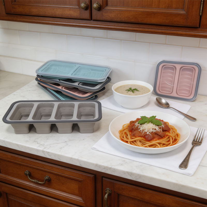Meal Prep Soup - Large Ice Cube Freezer Molds-Soup,Silicone Freezer