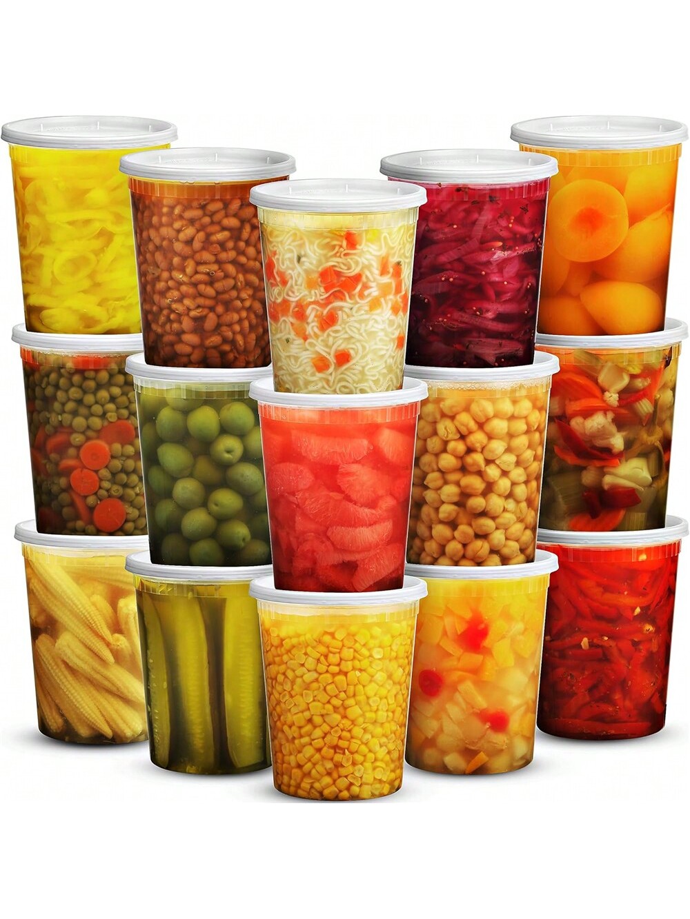 Meal Prep Soup - 24Pack 32oz Deli Containers with Lids