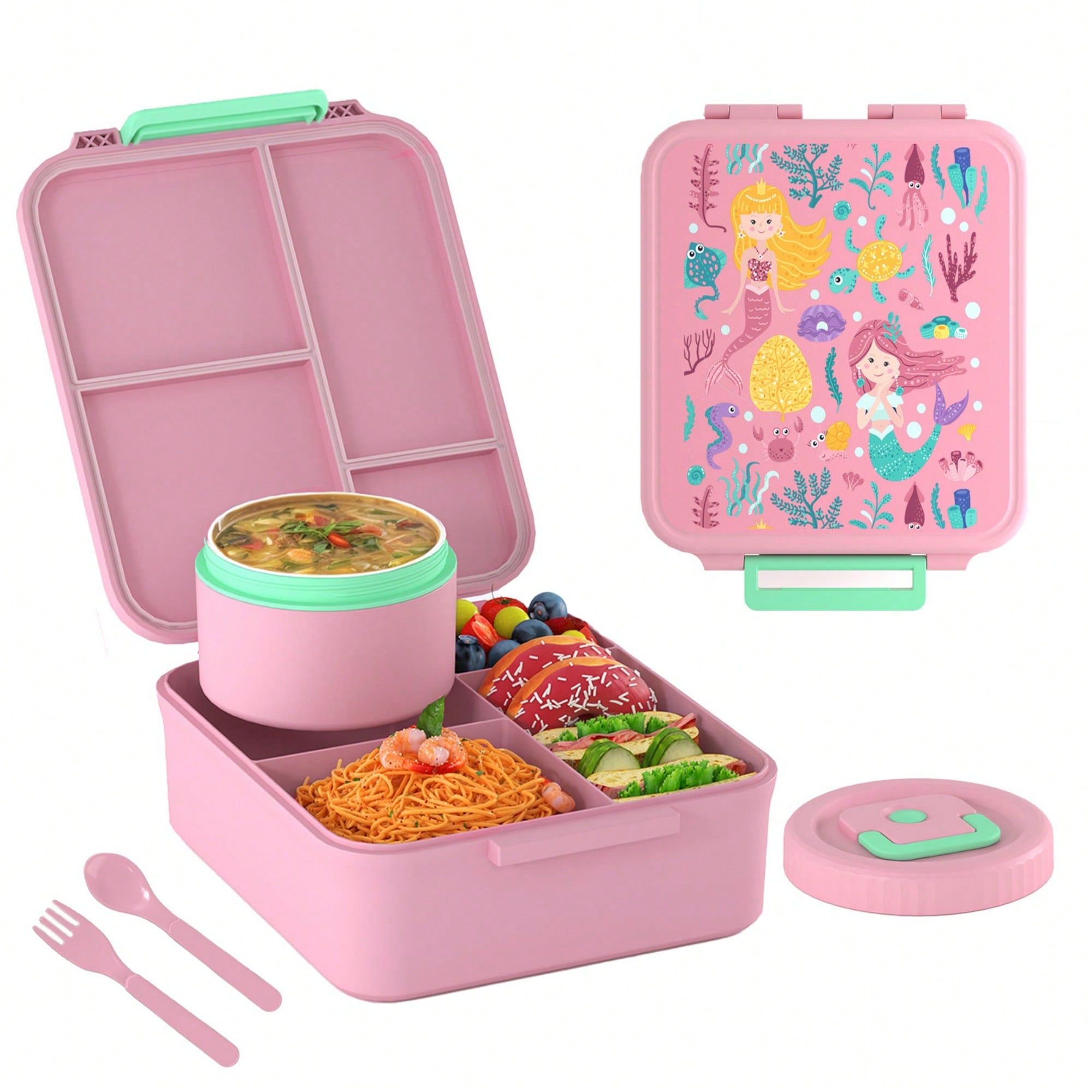 Meal Prep Soup - Children Bento Lunch Box with Soup
