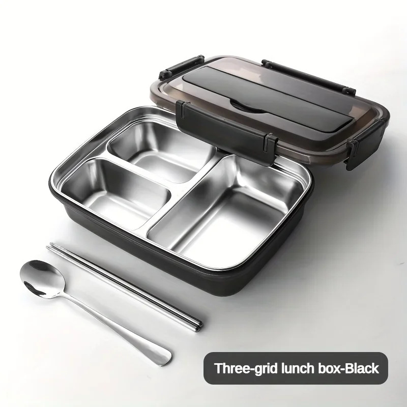 Meal Prep Lunch - Leak-Proof Stainless Steel Lunch Box With