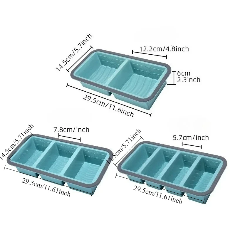 Meal Prep Soup - Silicon Soup Portion Freeze Trays for