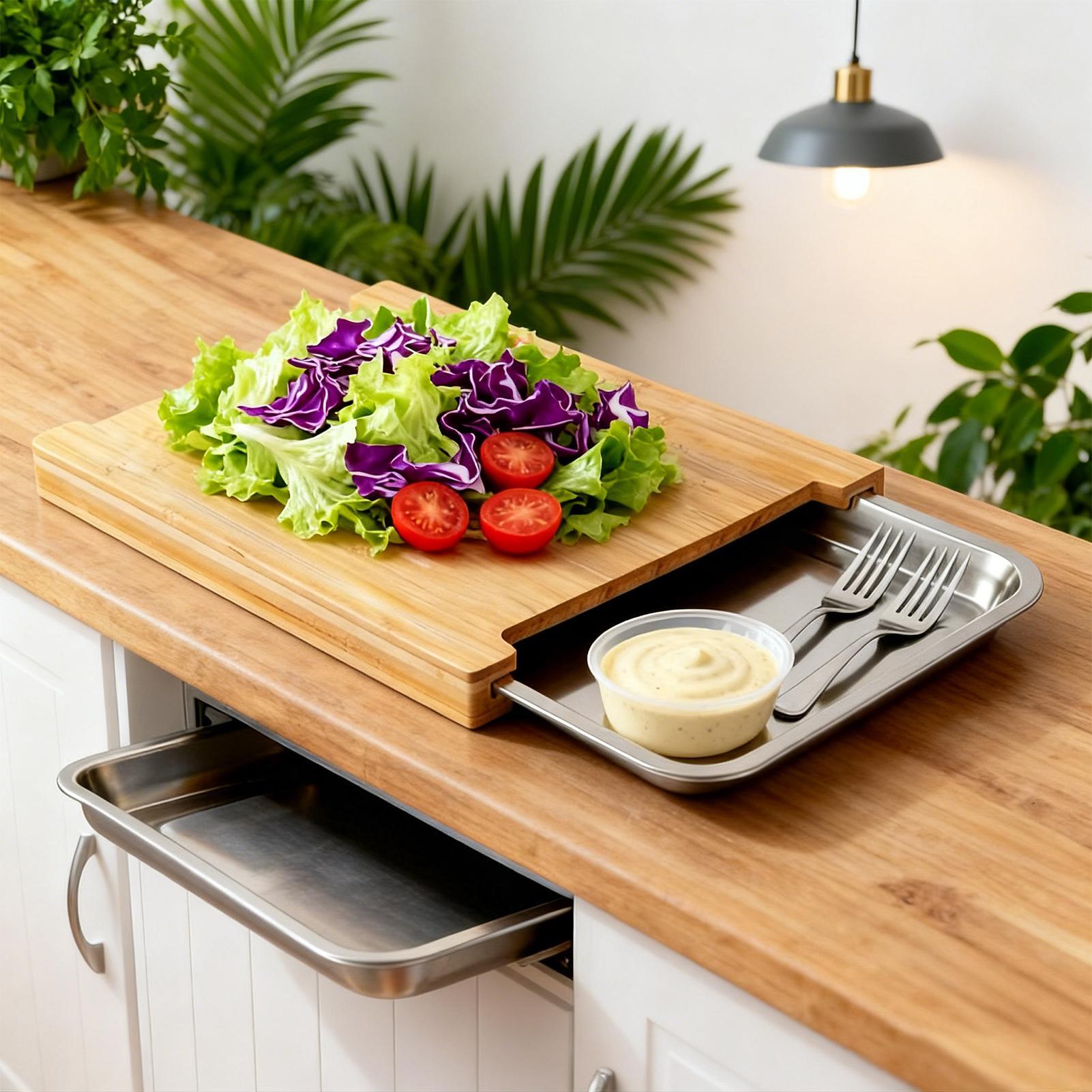 Meal Prep For Cutting - Wood Cutting Boards For Kitchen Non-Slip