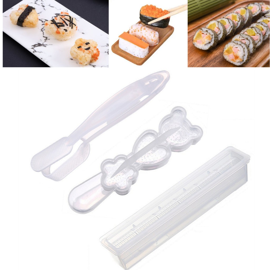 Rice Ball Mold - 3Pcs/Set Sushi Mold Set, DIY Warship