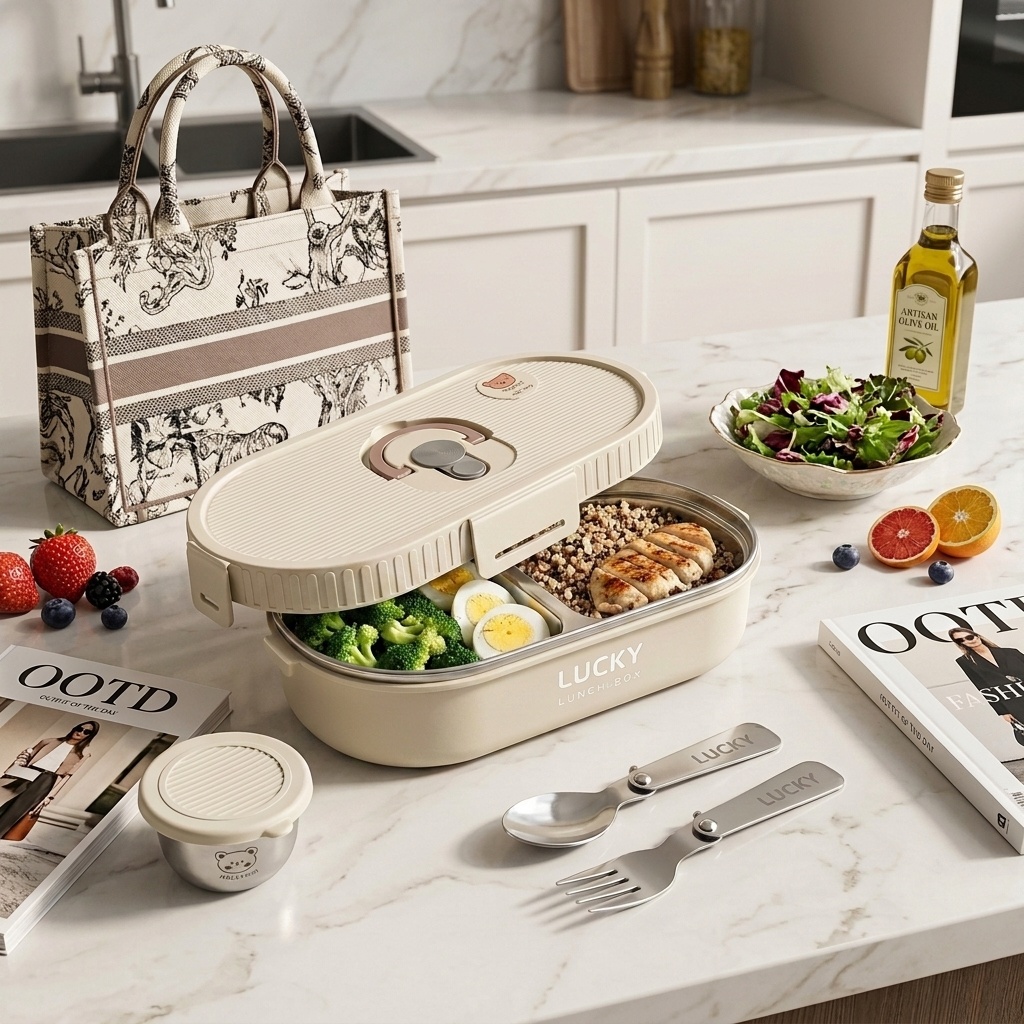 Meal Prep Lunch - Microwavable 304 Stainless Steel Bento Lunch