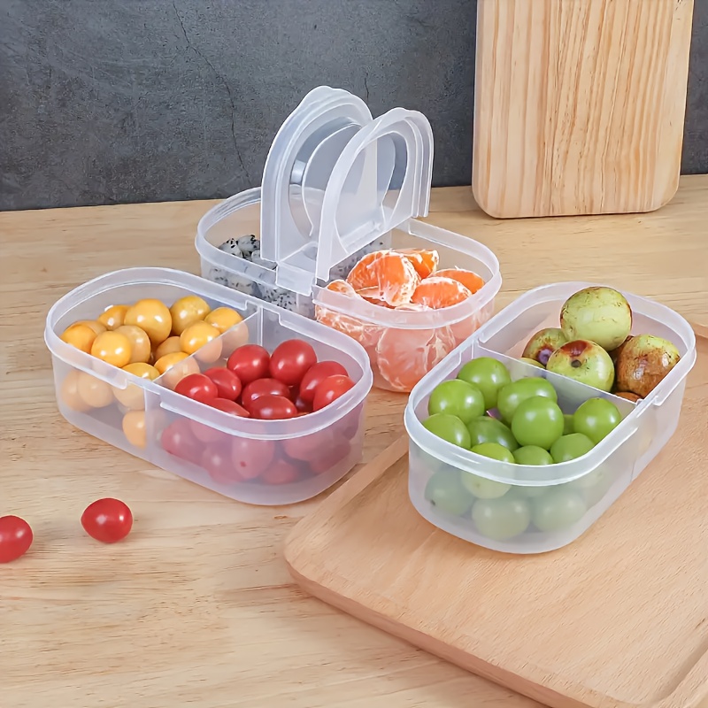 Meal Prep Lunch - 1/2 pcs Dual Compartment Food Storage