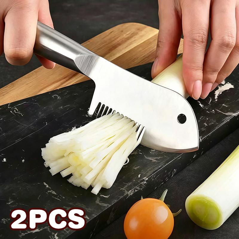Meal Prep For Cutting - 2 PCS Stainless Steel Scallion Shredder