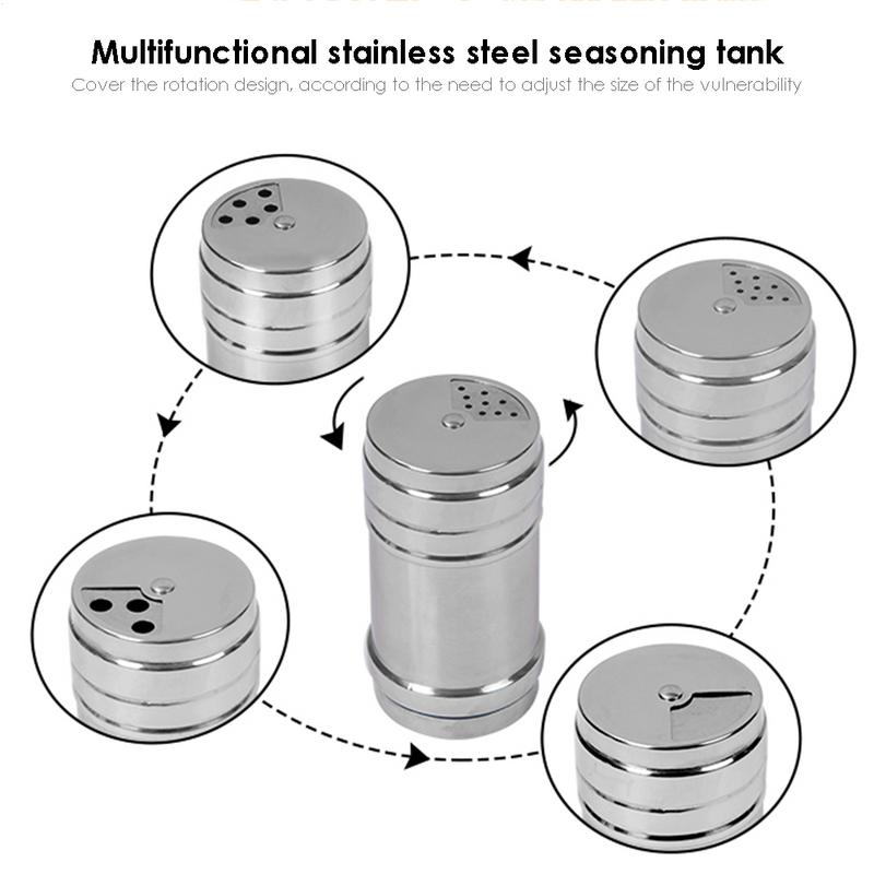 Herb Keeper Bottle - Stainless Steel Seasoning Jar Salt Sugar