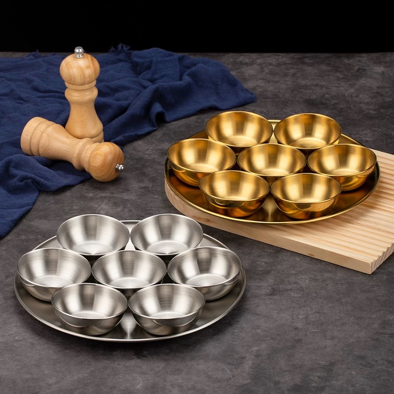Sauce Dipping Cup - Dipping Sauce Bowl Korean-Style Stainless Steel