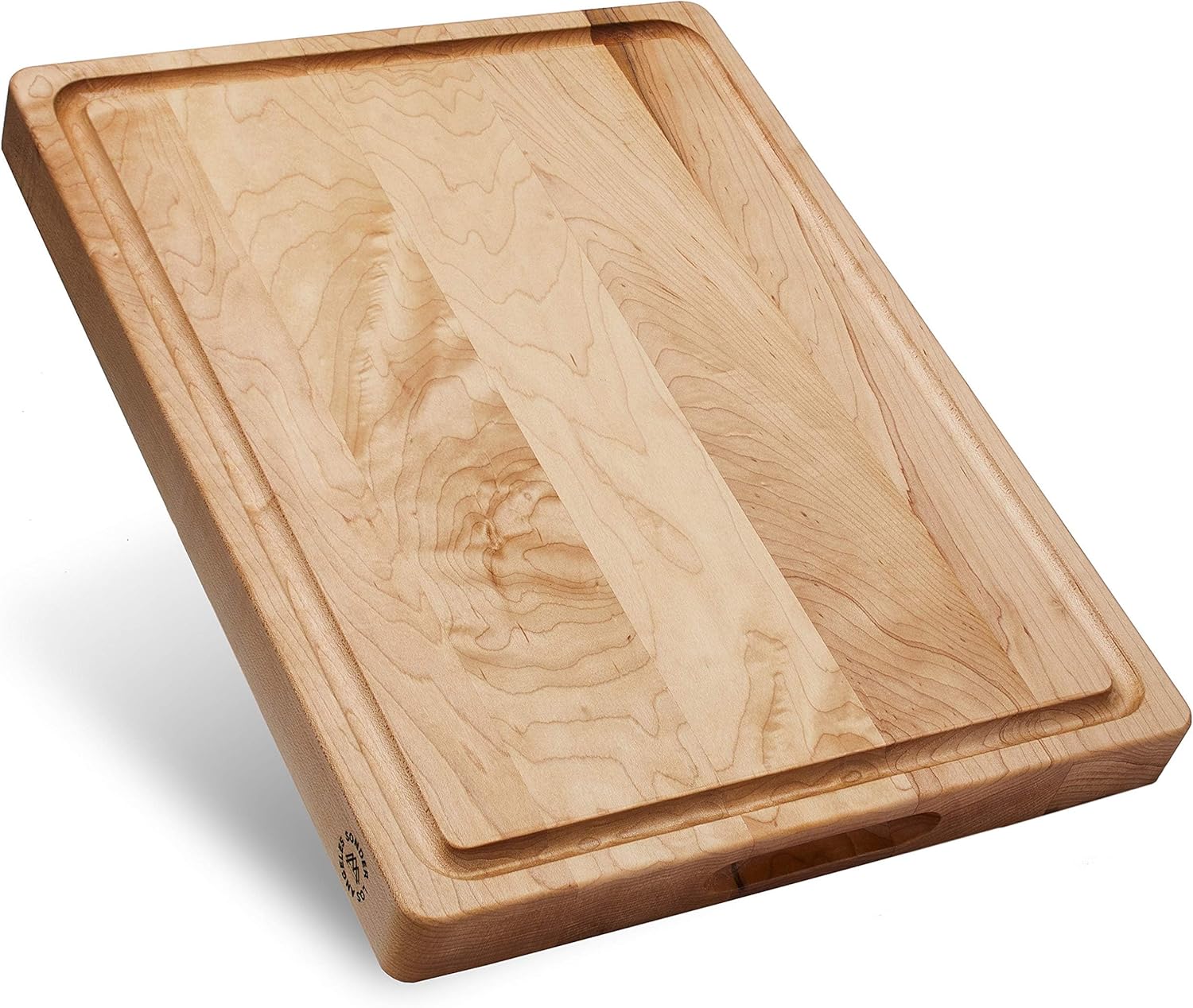 Meal Prep For Cutting - Hard Maple Wood Cutting Board, 17x13x1.5