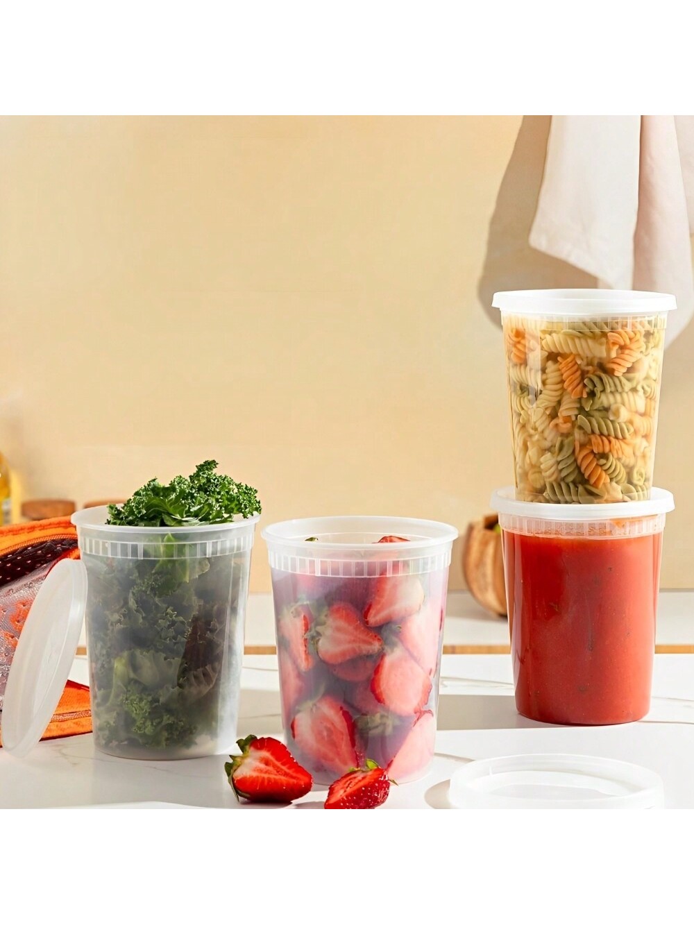 24Pack 32oz Deli Containers wi - Meal Prep Soup 评论和价格