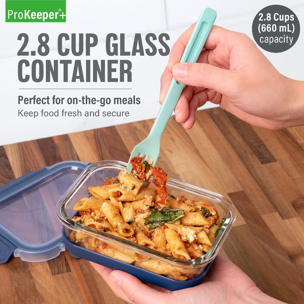 2.8 Cup Glass Food Storage Con - Meal Prep Lunch 评论和价格