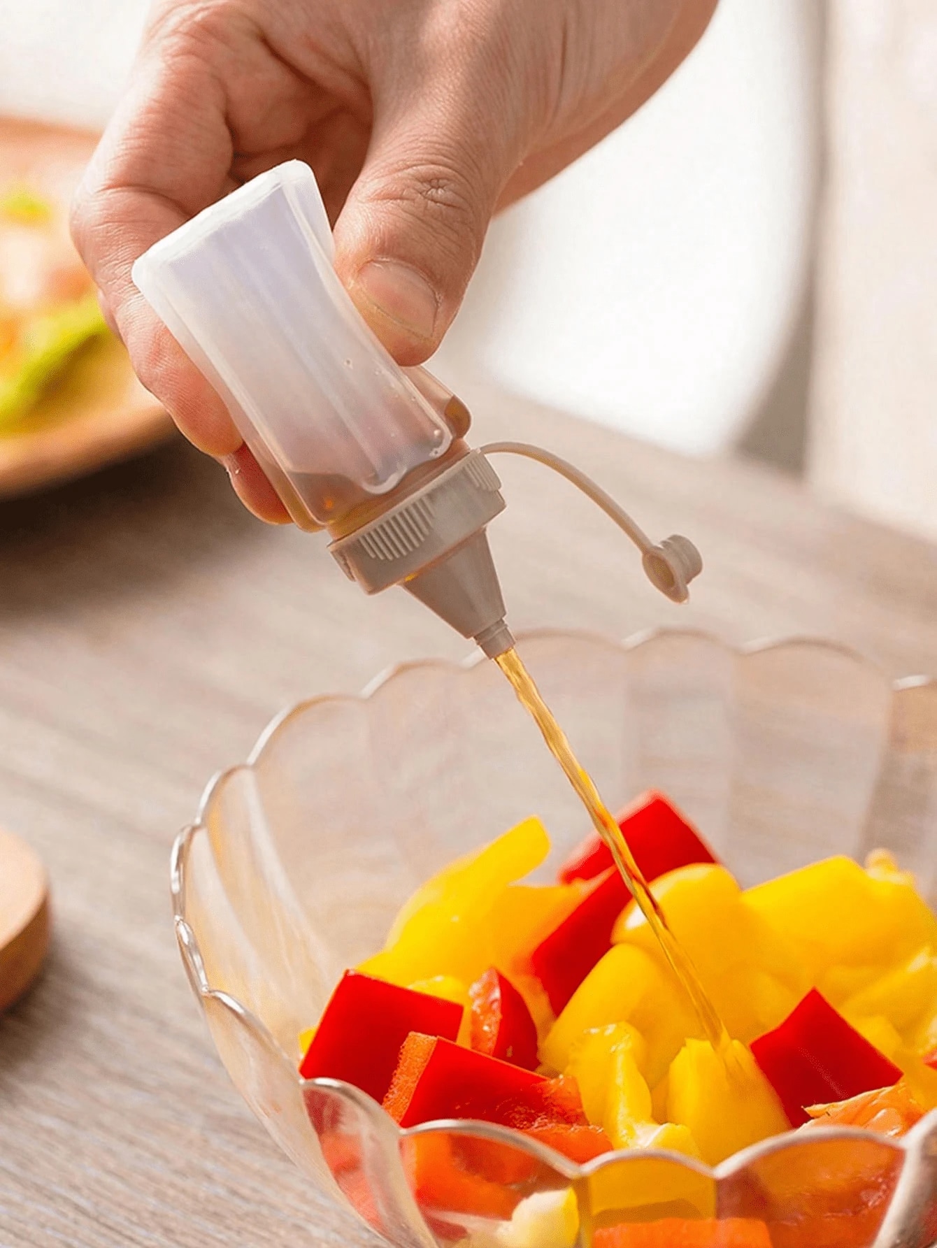 2/4/6Pcs Portable PP Sauce Squ - Herb Keeper Bottle 评论和价格