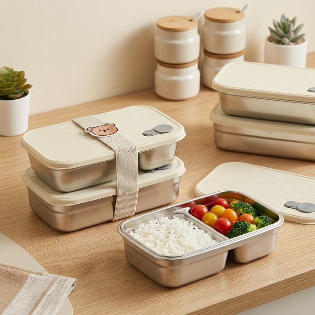 Stainless Steel Bento Box Meta - Meal Prep Lunch 评论和价格