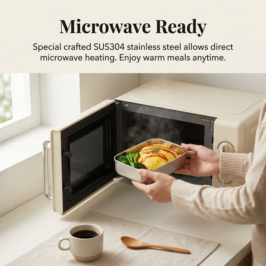 Stainless Steel Bento Box Meta - Meal Prep Lunch 评论和价格