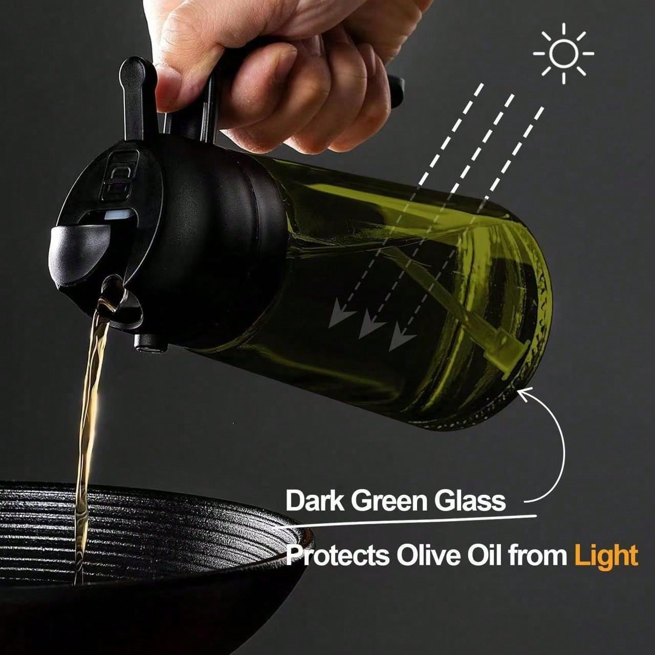 High Grade Olive Oil Dispenser - Herb Keeper Bottle 评论和价格