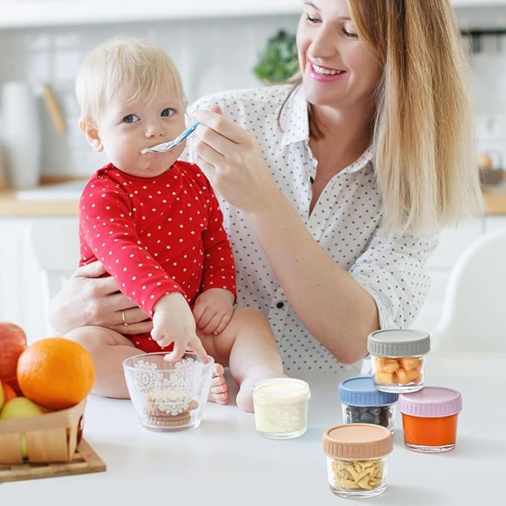 6pcs Mason Jar Glass Baby Food - Sauce Dipping Cup 评论和价格
