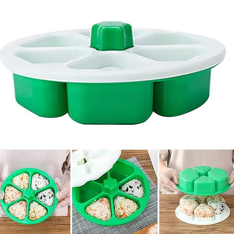 【xxx】Latest 6 Compartment Rice - Rice Ball Mold 评论和价格
