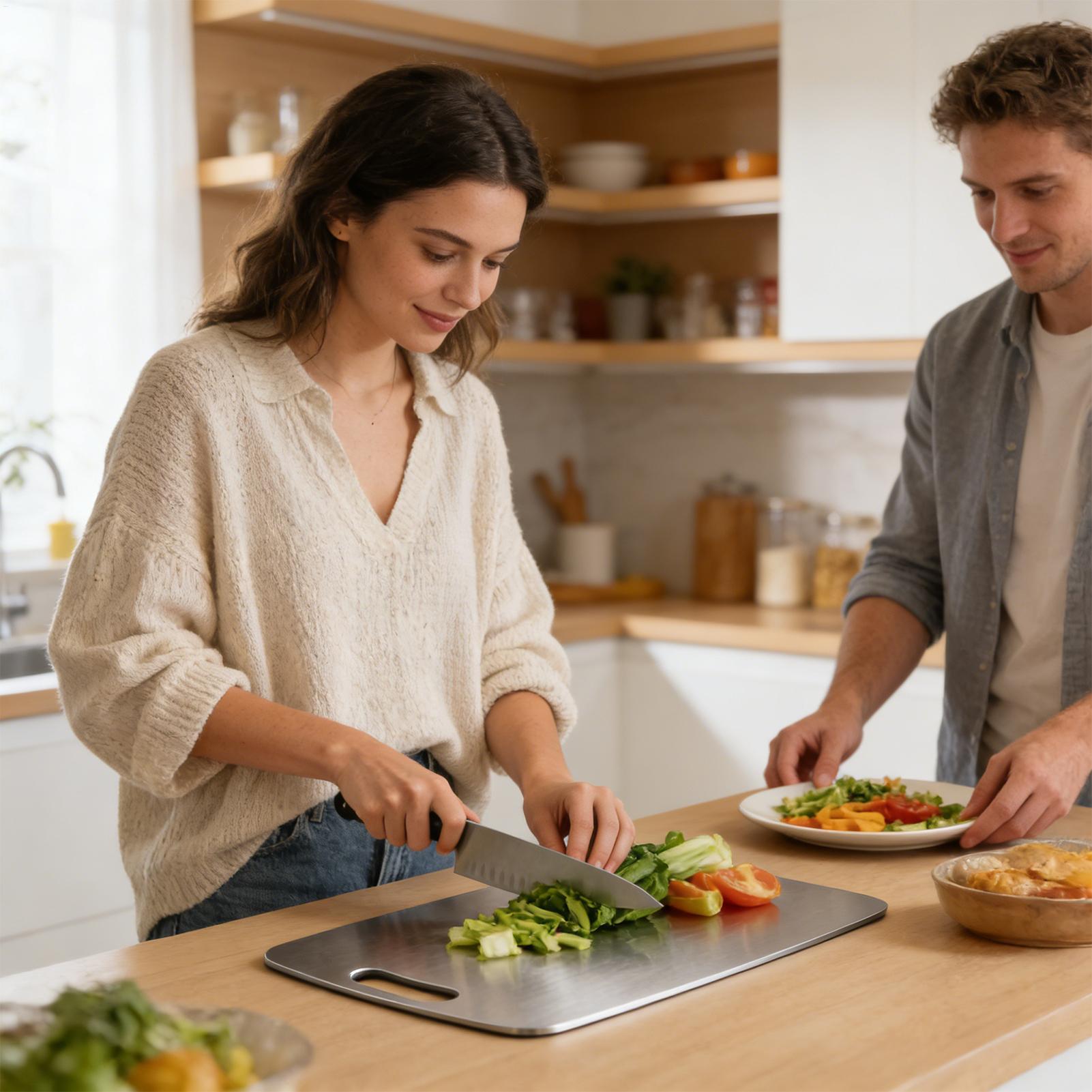 Stainless Steel Chopping Board - Meal Prep For Cutting 评论和价格
