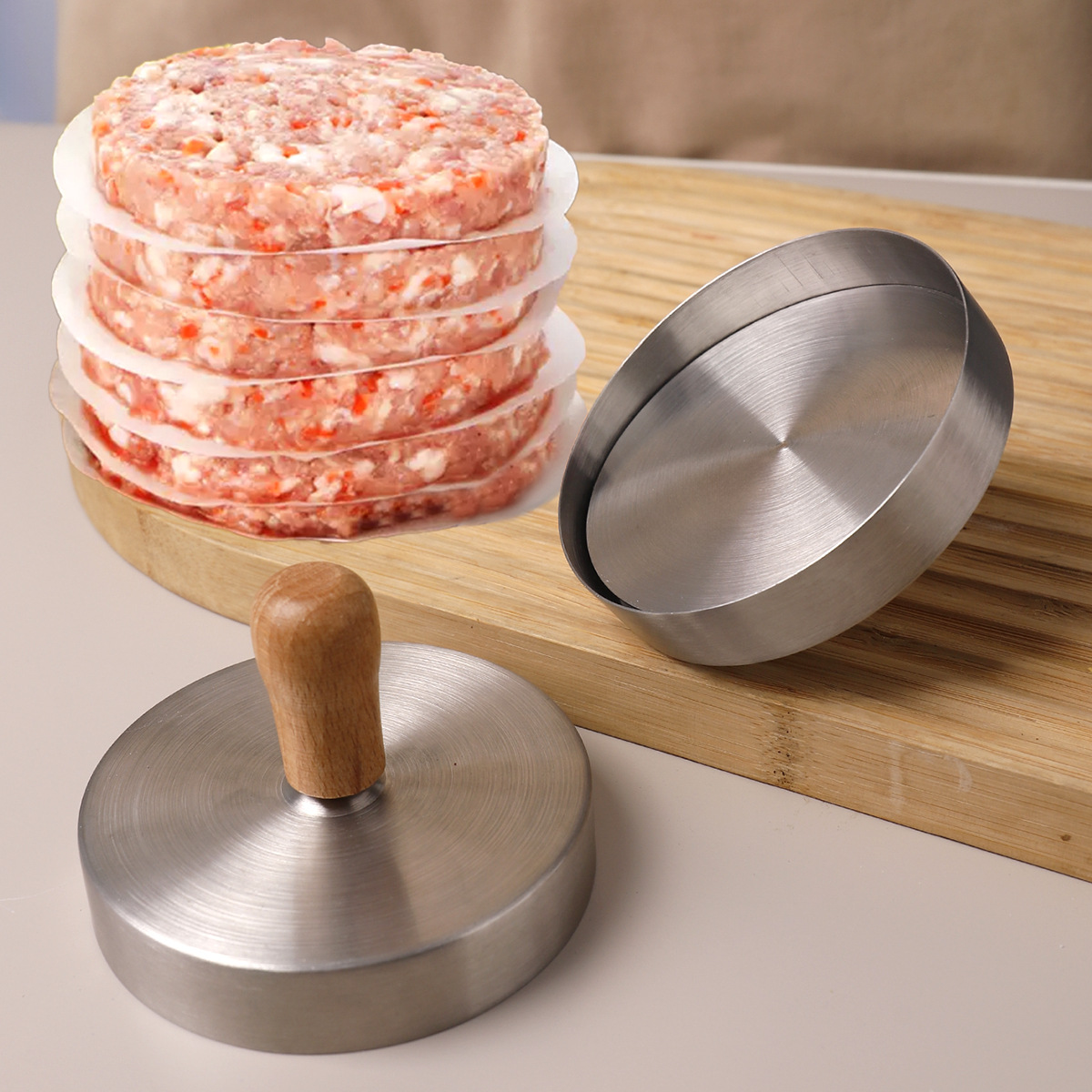 Stainless steel burger beef pa - Rice Ball Mold 评论和价格