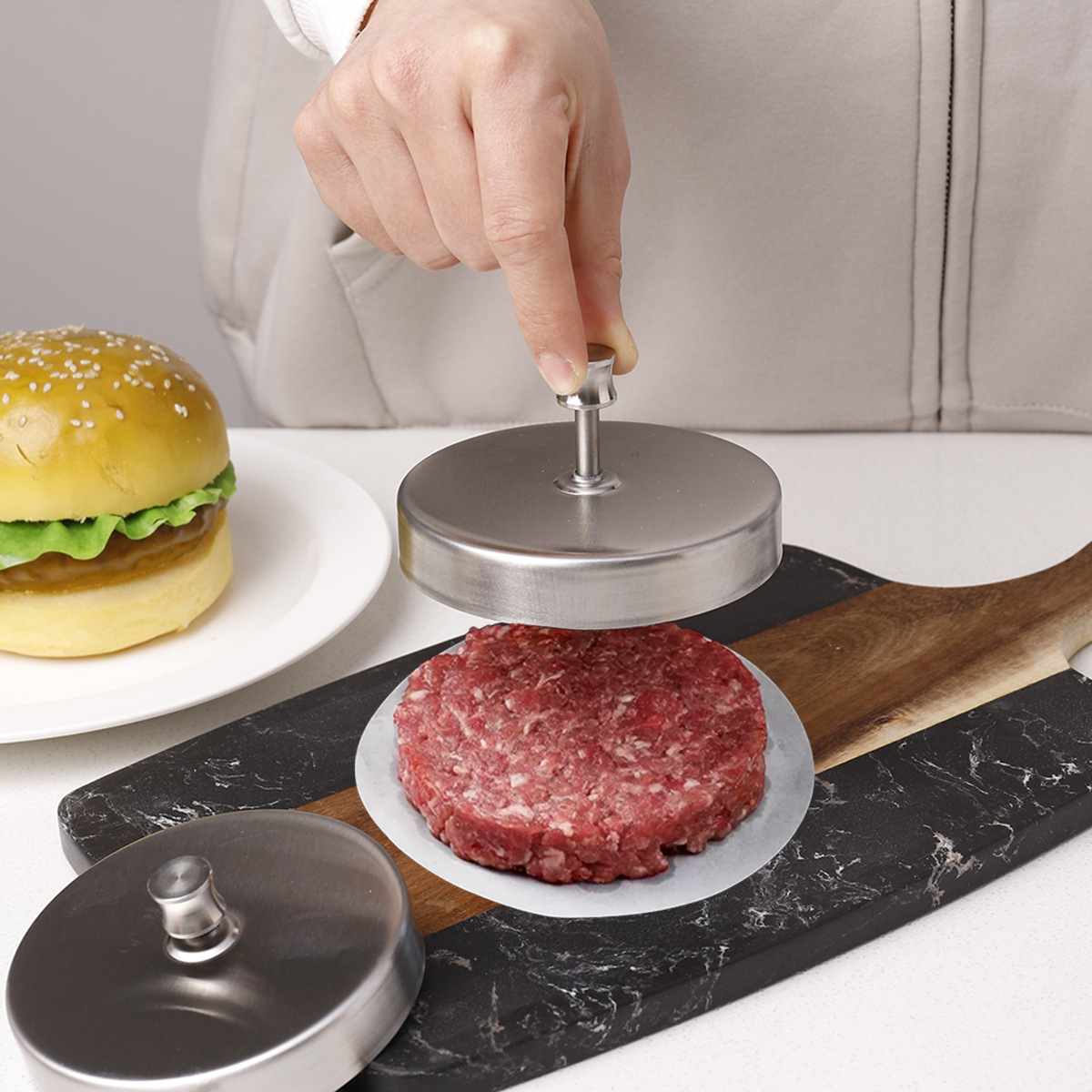 Stainless steel burger beef pa - Rice Ball Mold 评论和价格