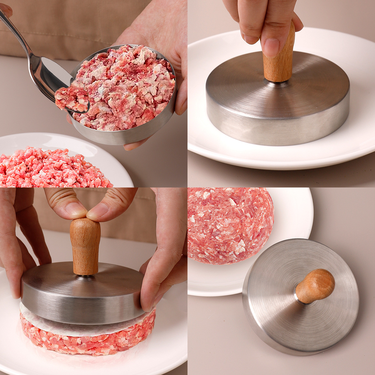 Stainless steel burger beef pa - Rice Ball Mold 评论和价格