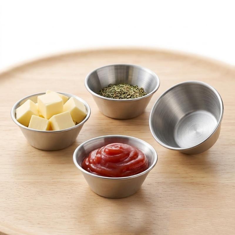 NEW 65ML Small Round Cake Cup  - Sauce Dipping Cup 评论和价格