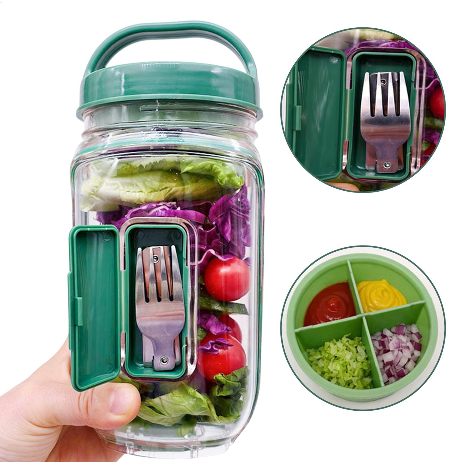 1000ml Leakproof Salad Contain - Meal Prep Jar 评论和价格