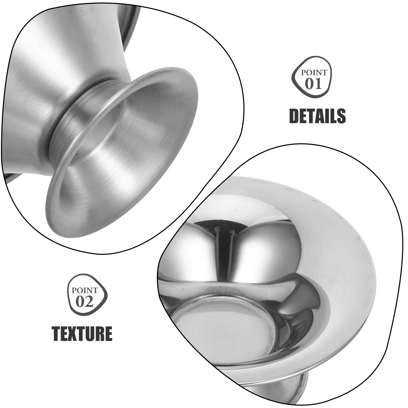 Stainless Steel Ice Cream Bowl - Sauce Dipping Cup 评论和价格