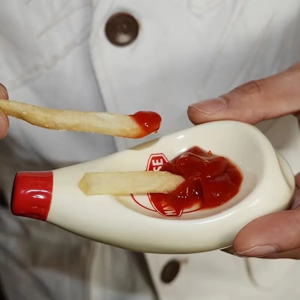 New Tomato Shaped Sauce Plates - Sauce Dipping Cup 评论和价格