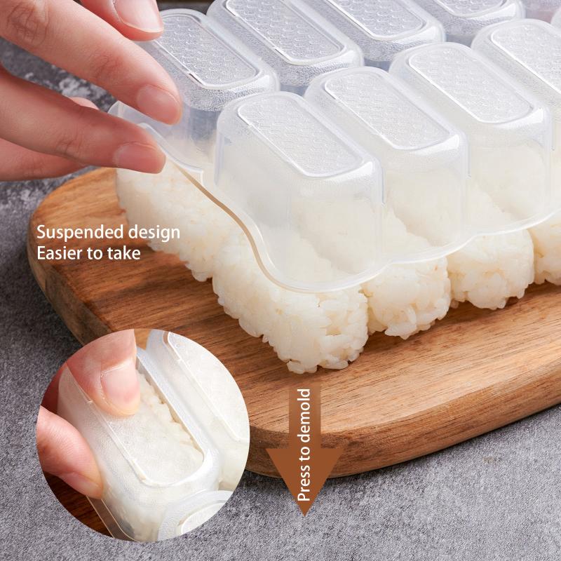 Grids Rice Ball Mold With Rice - Rice Ball Mold 评论和价格