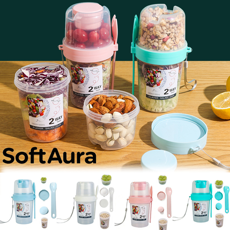 SoftAura Breakfast On The Go C - Meal Prep Jar 评论和价格