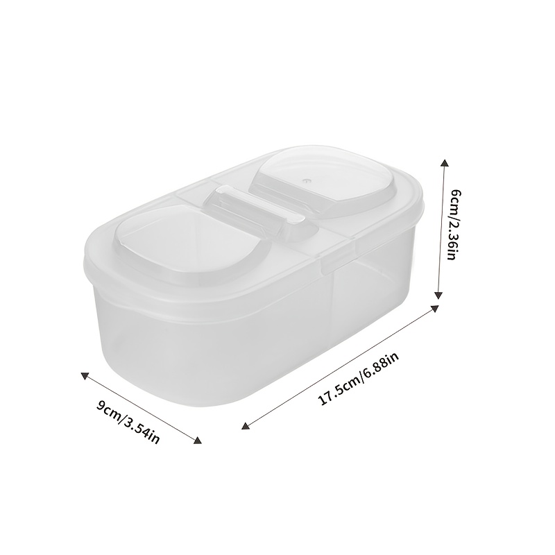 1/2 pcs Dual Compartment Food  - Meal Prep Lunch 评论和价格