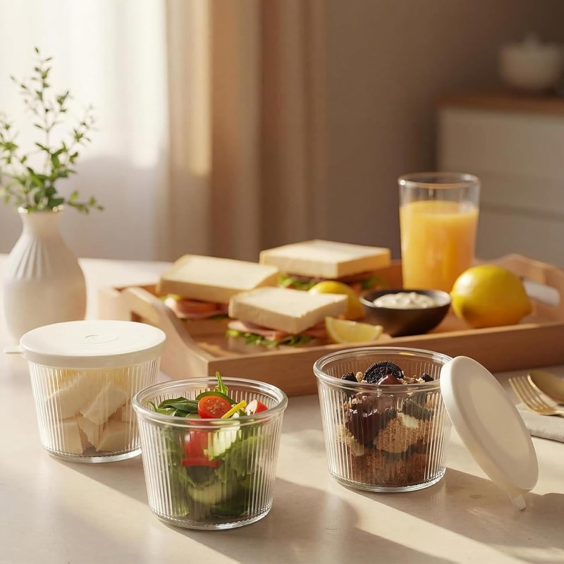 1/2PCS Small Glass Bowl with L - Sauce Dipping Cup 评论和价格