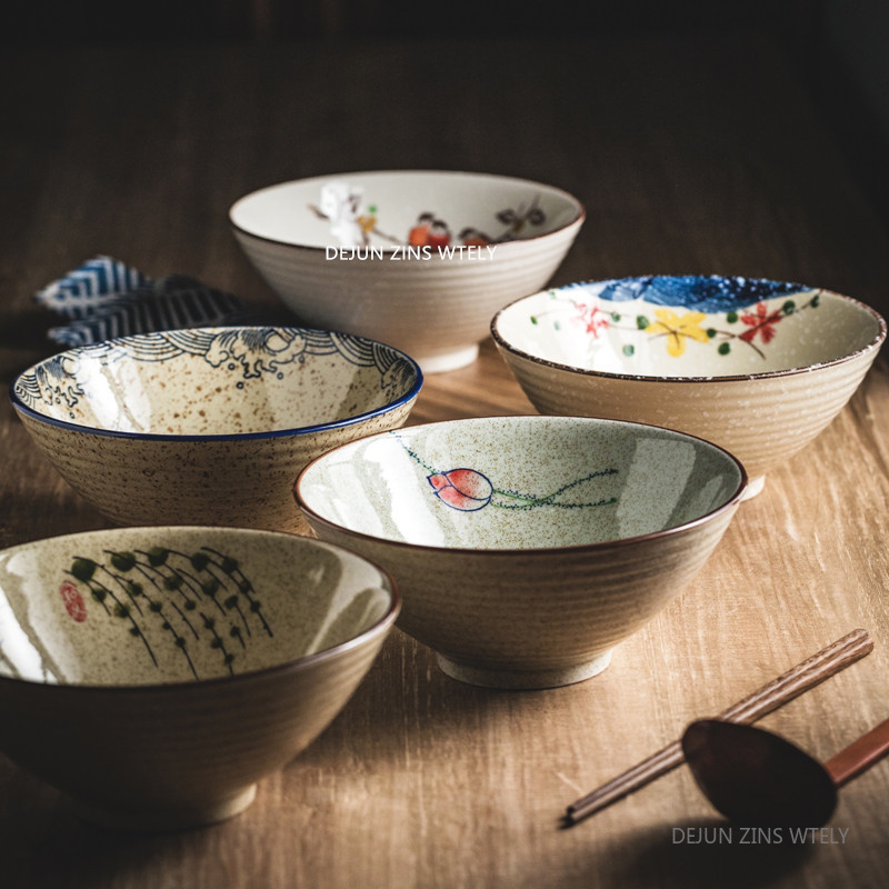 8-inch Ceramic Noodle Bowl Jap - Meal Prep Soup 评论和价格