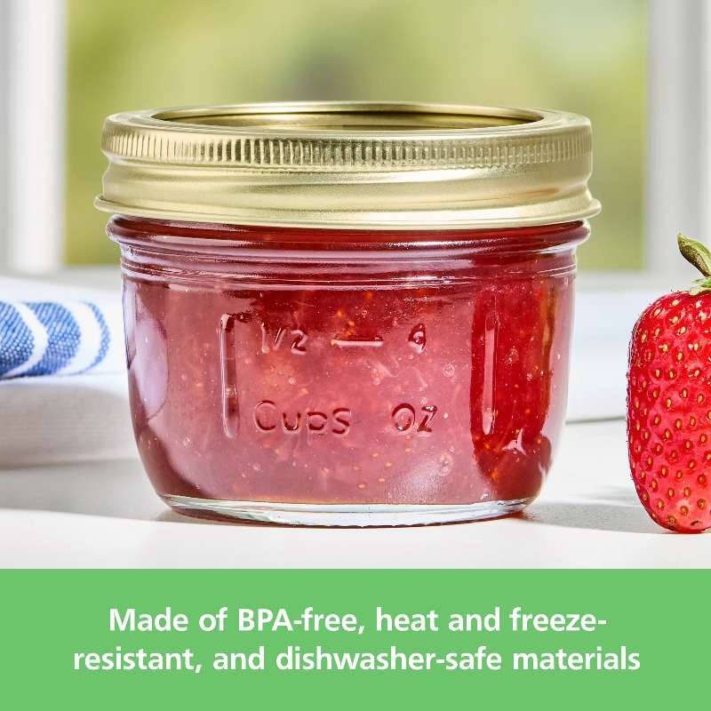 8 oz Mason Jars, Wide Mouth Ha - Meal Prep Jar 评论和价格