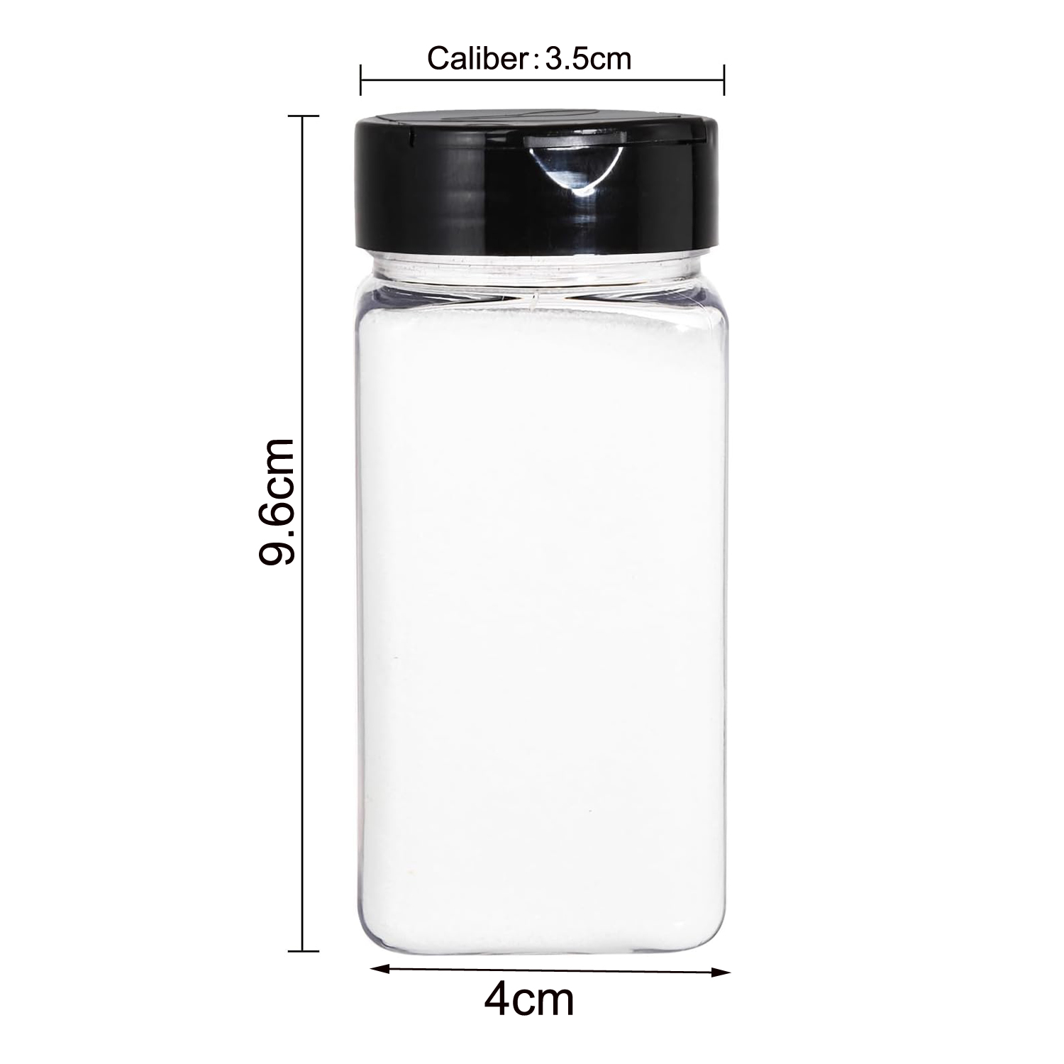 Square Large Plastic Spice Jar - Meal Prep Jar 评论和价格