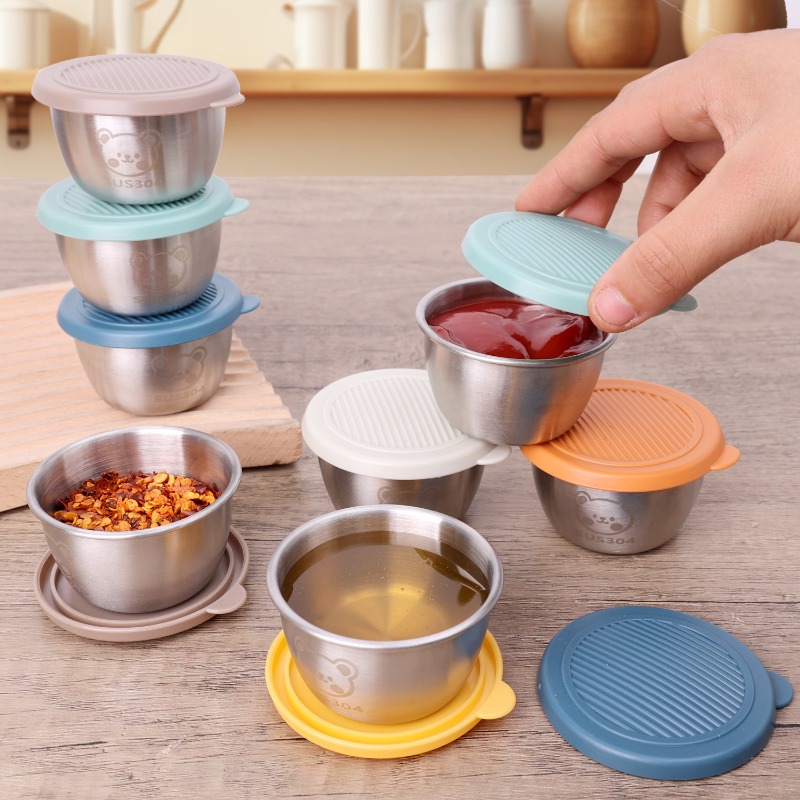 10/1pc 50ml Leakproof Stainles - Sauce Dipping Cup 评论和价格