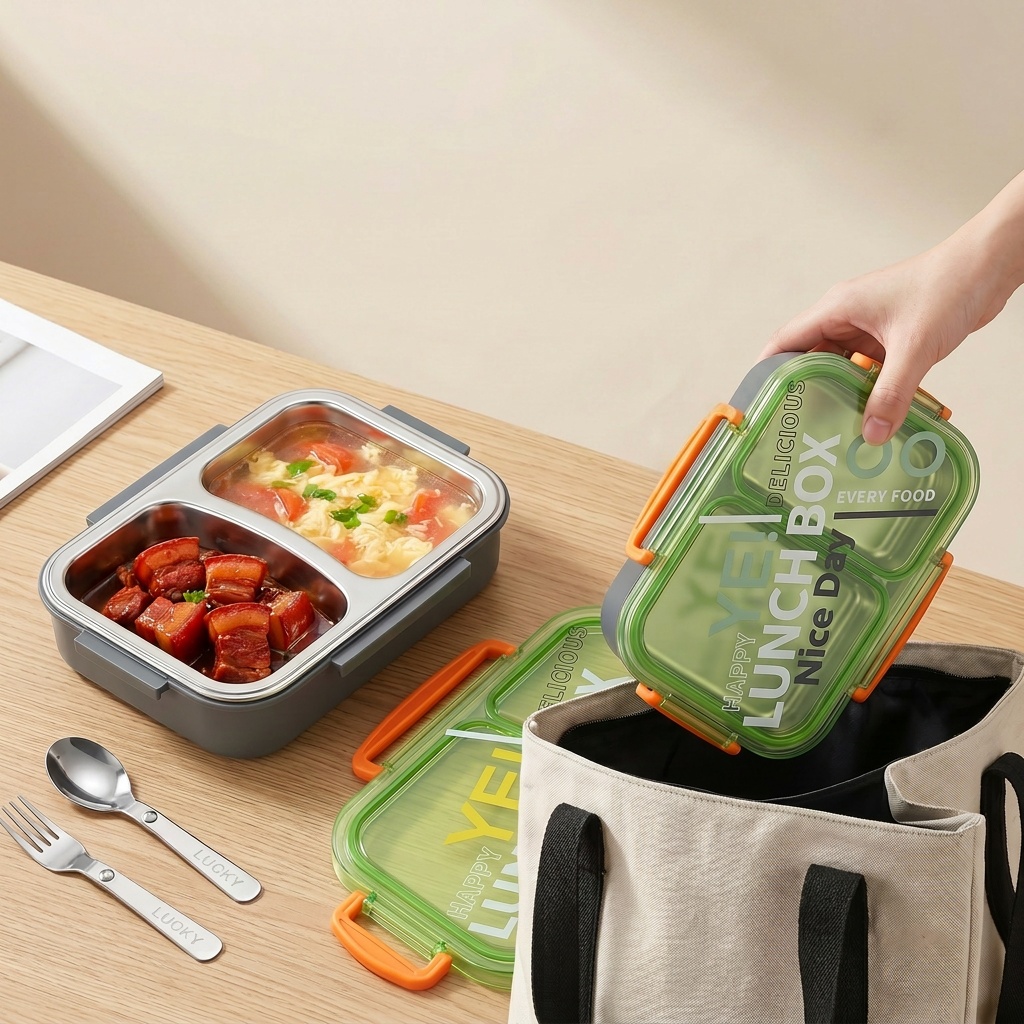 Microwavable 304 Stainless Ste - Meal Prep Lunch 评论和价格
